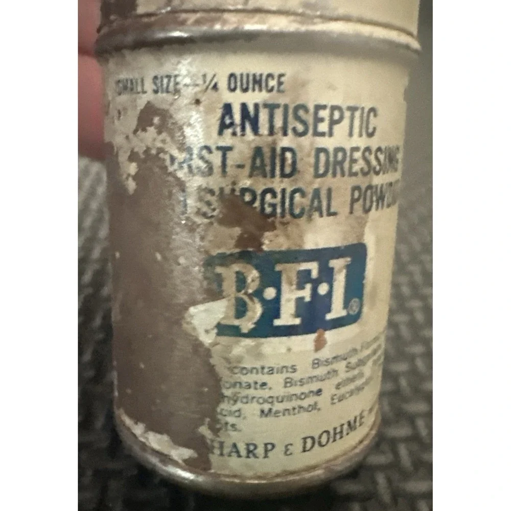 Rare Vintage Wernet's Antiseptic First Aid Powder Professional Sample Tube Tin